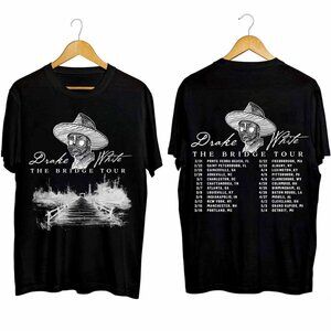 Drake White The Bridge Tour 2024 T-Shirt Country Concert 2 Sided Tee 17